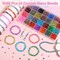 1400 Pieces 6mm Round Glass Beads for Bracelets (Ink Patterns Color)